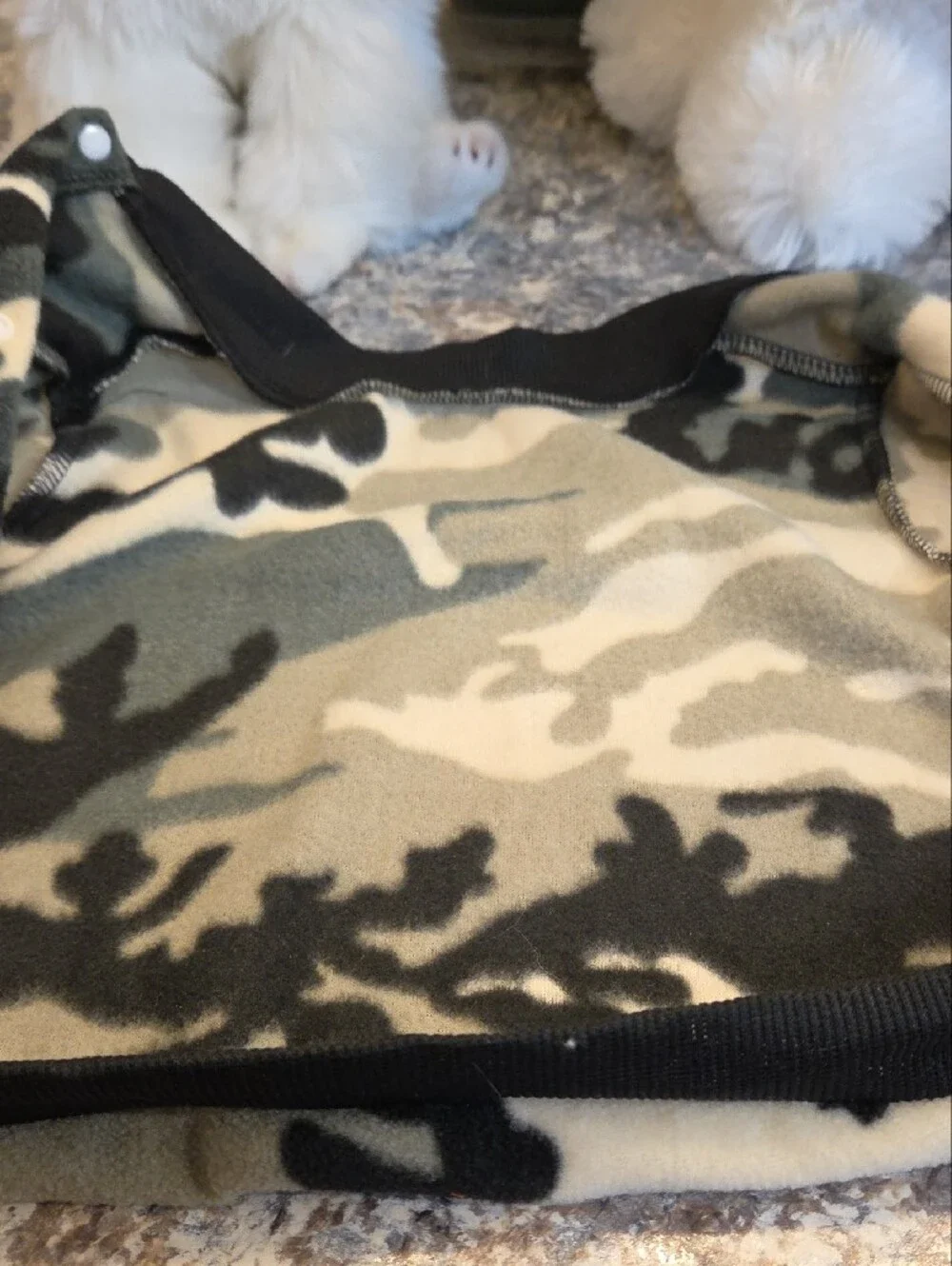 Dogs Camo Fleece Jacket - Green & Black